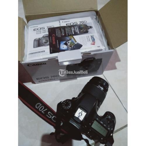 Kamera Canon 70D Bekas DSLR Murah Lensa Kit Normal No Minus Nego - Klaten