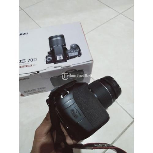 Kamera Canon 70D Bekas DSLR Murah Lensa Kit Normal No Minus Nego - Klaten