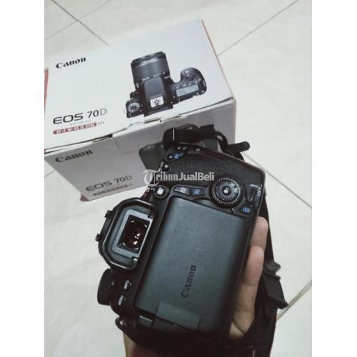 Kamera Canon 70D Bekas DSLR Murah Lensa Kit Normal No Minus Nego - Klaten