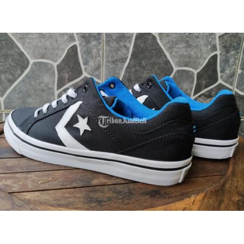Sepatu Converse El Distrito Black Totally Blue White Size 43 Bagus