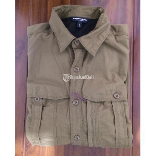 Kemeja Eiger Black Borneo Size L No Minus Pemakaian Baru Warna Masih Bagus - Malang