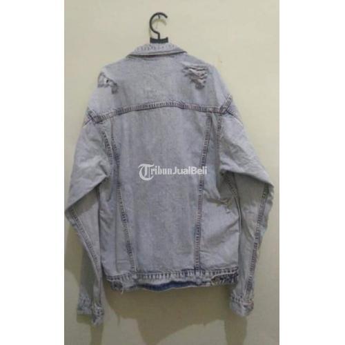 Jacket Ripped Jeans Merk BESPOKE PROJECT Bagus Normal Harga Nego - Solo