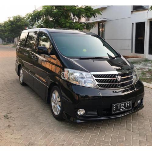 Toyota Alphard 2.4G 2005 Bekas Bagus Mulus Hitam Interior Kulit Pajak Panjang Mobil Terawat - Tangerang Selatan