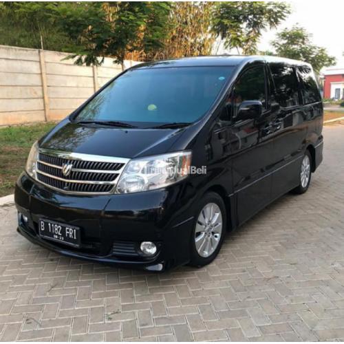 Toyota Alphard 2.4G 2005 Bekas Bagus Mulus Hitam Interior Kulit Pajak Panjang Mobil Terawat - Tangerang Selatan