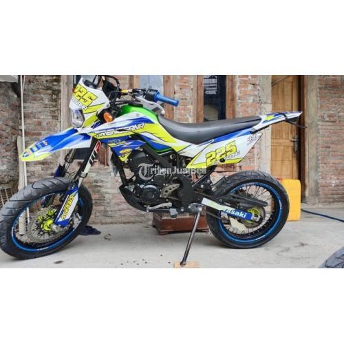 Motor Trail Murah Kawasaki D-Tracker Bekas Tahun 2016 Normal Ban Tebal - Surakarta