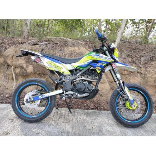 Motor Trail Murah Kawasaki D-Tracker Bekas Tahun 2016 Normal Ban Tebal - Surakarta