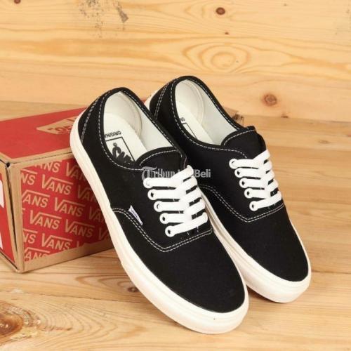 Vans old best sale skool black harga