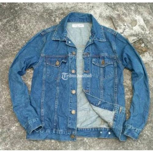 Jaket jeans sales blue wash