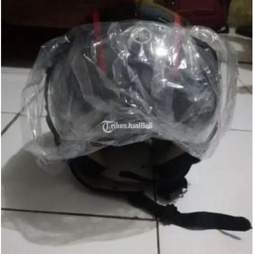 Helm Retro Yamaha Lexi Baru Warna Hitam Lengkap Harga Murah - Jawa Barat