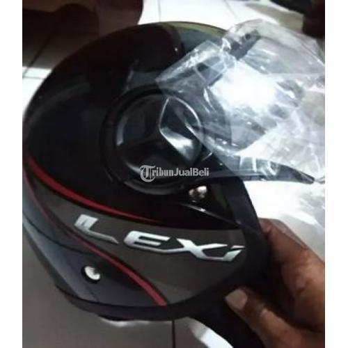 Helm Retro Yamaha Lexi Baru Warna Hitam Lengkap Harga Murah - Jawa Barat