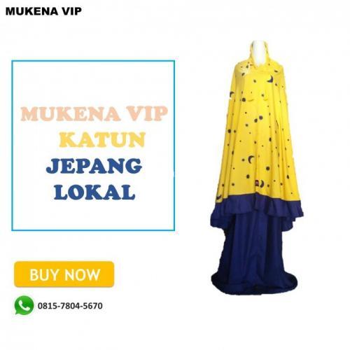 Mukena Dewasa Motif Bulan Bintang Bahan Katun Jepang Lokal Harga Murah - Sleman