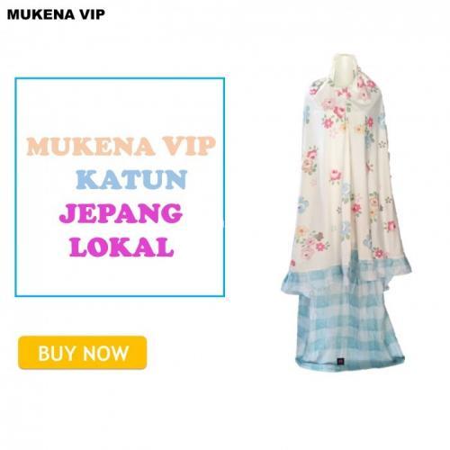 Mukena VIP Ukuran Dewasa Bahan Katun Jepang Lokal - Sleman