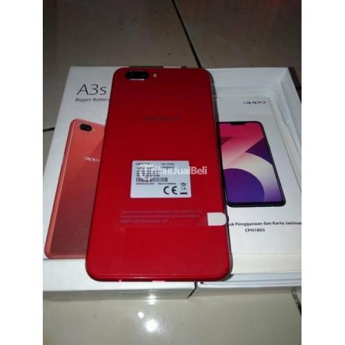HP Oppo A3s Bekas Warna Merah Ram 2GB Normal Mulus Lengkap Harga Murah - Jogja