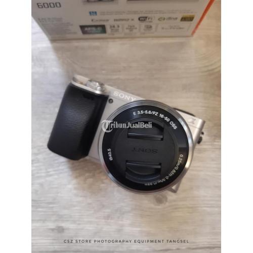 Kamera Mirrorless Sony A6000 kit 16di50 OIS Bekas Lengkap dengan Dus