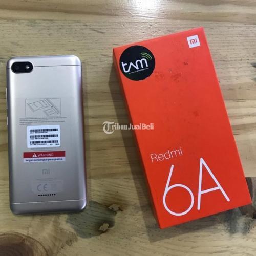 Xiaomi Redmi 6A Warna Gold Ram 2GB Mulus Normal Fullset Tidak Ada