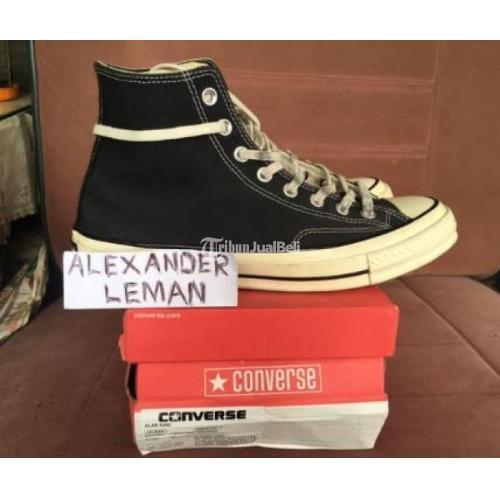 Sepatu Sneakers Converse CTAS 70 Hi Black/White Second Mulus di