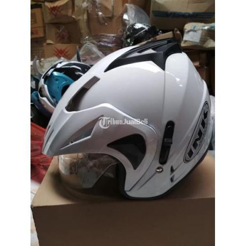 Helm Half Face Murah INK Double Visor KW Kondisi Baru Banyak Warna - Surakarta