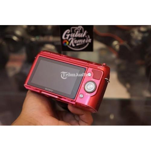 Kamera Mirrorless Bekas Sony Nex F3 Murah Warna Pink Mulus Normal di