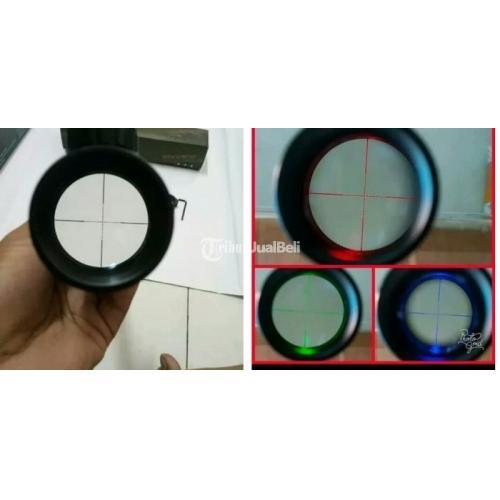 Tele Teropong Senapan Angin 3-9x40 spike lampu RBG - Jakarta Barat