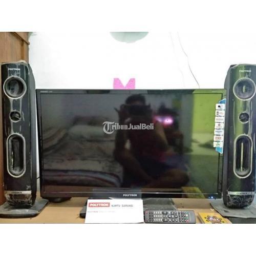 TV LED Polytron 32 Inch Dobel Spiker Bekas Second Normal Mulus di