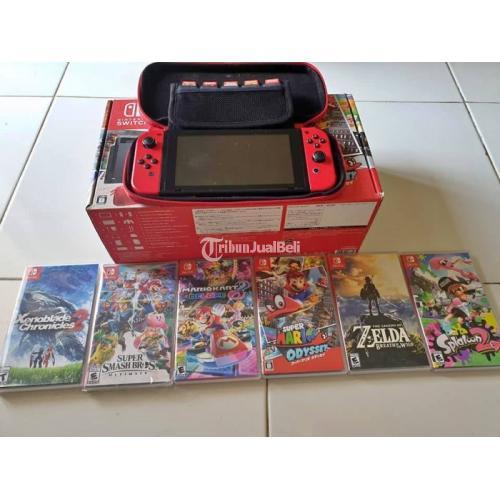 Nintendo Switch Bekas Fulsett Dan 6 Kasetnya Harga Murah Saja Tidak ...