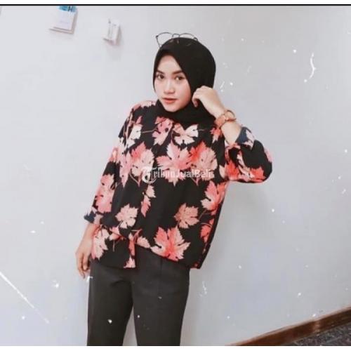 Open PO Baju Wanita Murah Kemeja Monalisa Banyak Motif Bahan Berkualitas - Balikpapan