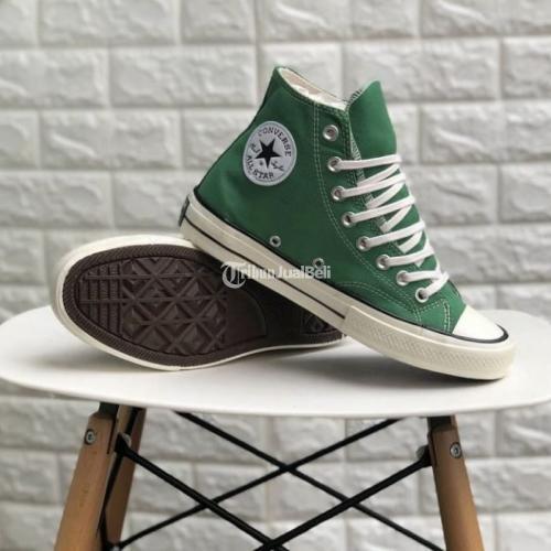 Promo Sepatu Converse Chuck Taylor All Star 70s HI Green Black Egret di Bandung TribunJualBeli