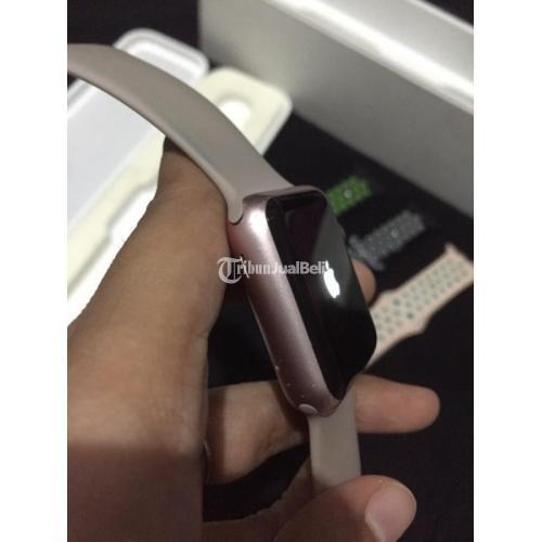 Apple Watch iWatch Series 38mm Rose Gold Ex Cewek Mulus Fullset