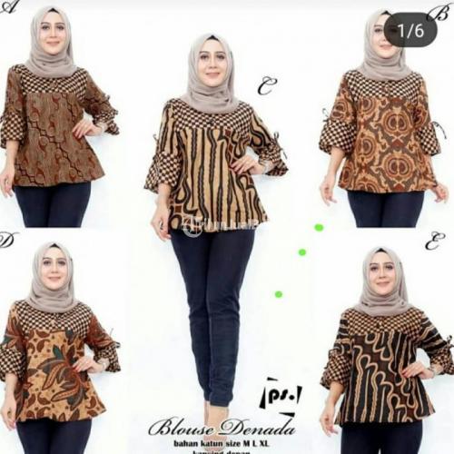 Baju Atasan Batik Wanita Murah Model Terbaru Bahan Berkualitas - Sukoharjo