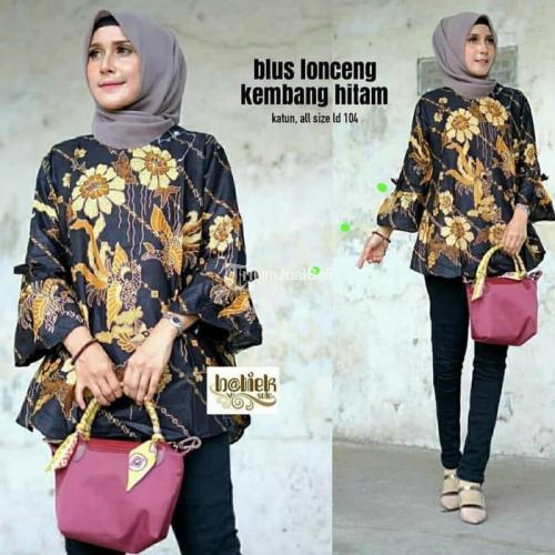 Baju Atasan Batik Wanita Murah Model Terbaru Bahan Berkualitas - Sukoharjo