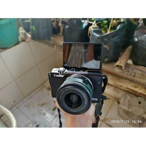 Kamera Mirrorless Second Canon M100 Mulus No Minus Warna Hitam Harga
