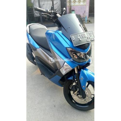 Yamaha NMax Warna Biru Tahun 2018 bulan 12 Surat Komplit KM Rendah Bodi