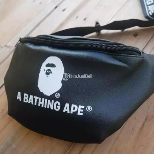 Bape waist bag black online