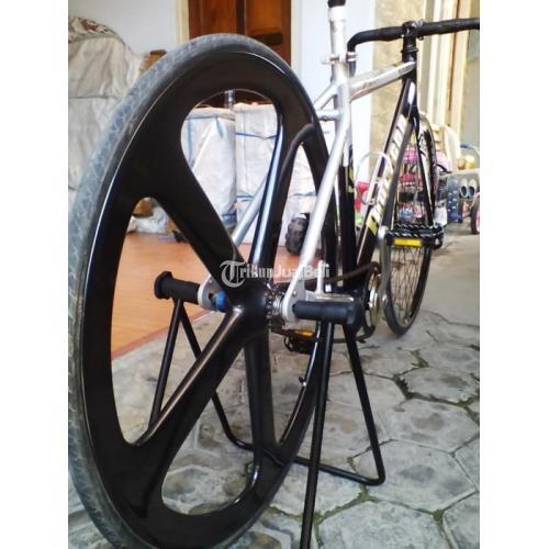 Sepeda Fix Gear Frame Polygon Alloy Fork Scott Carbon alu Rims
