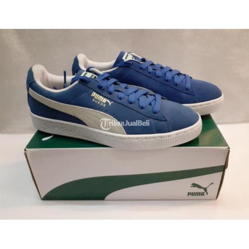 Sepatu Puma Suede Clasic di Blue di White Original BNIB Size 40
