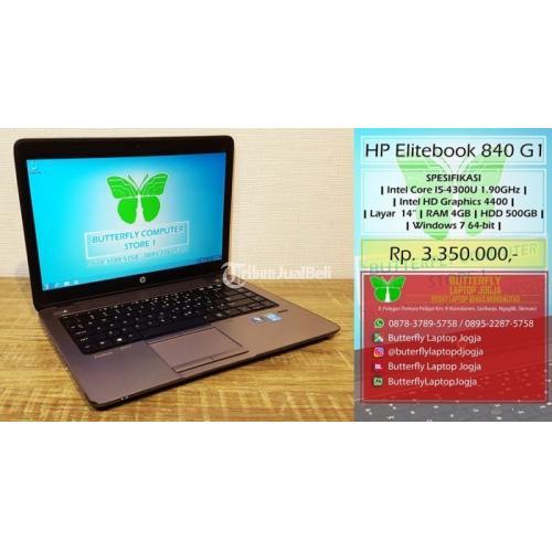 Laptop HP Elitebook 840 G1 Bekas Core i5 Ram 4GB Normal Harga
