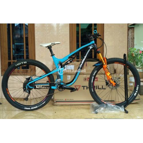 Sepeda MTB Thrill Ricochet T120 frame size M rearshock Rockshoc