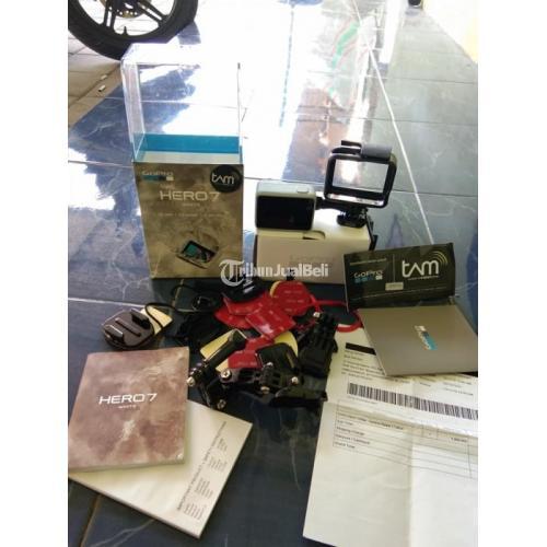 Kamera Action Cam Murah Gopro Hero 7 Bekas Warna White Lengkap Normal