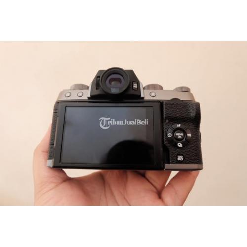 Kamera Mirrorless Fujifilm XT100 Dark Grey Fullset Normal Harga Murah