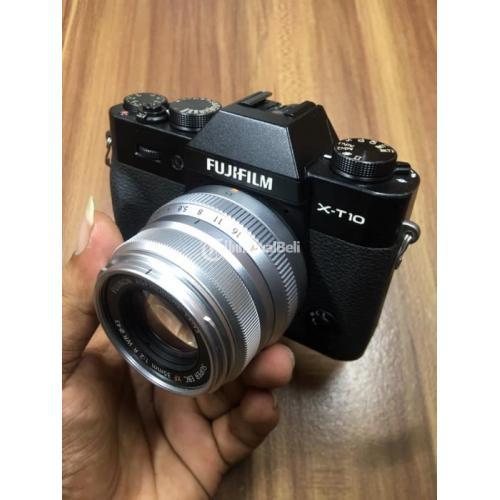 Kamera Mirrorless Bekas Fuji XT10 Lensa 35mm f2 Normal Harga Murah di Jakarta Tribun JualBeli