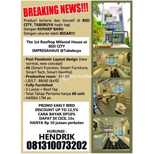 Dijual Cluster Impresahaus Tabebuya BSD City Fully Furnished - Tangerang