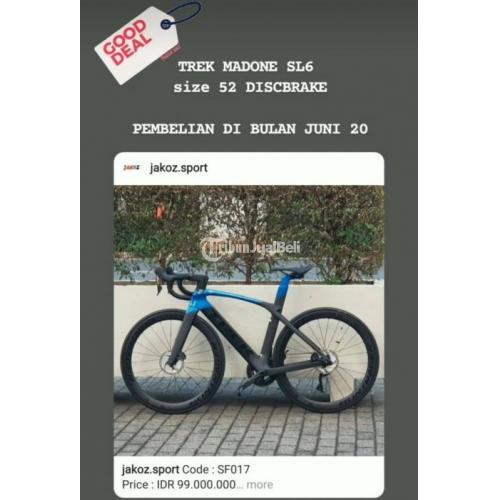 Sepeda Trek Madone SL6 Bekas Harga Rp 97 5 Juta Size 52 Like New