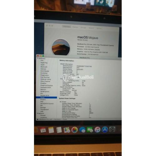 Laptop Bekas Apple Macbook Pro 13 Inch 2017 Normal No Kendala - Bogor