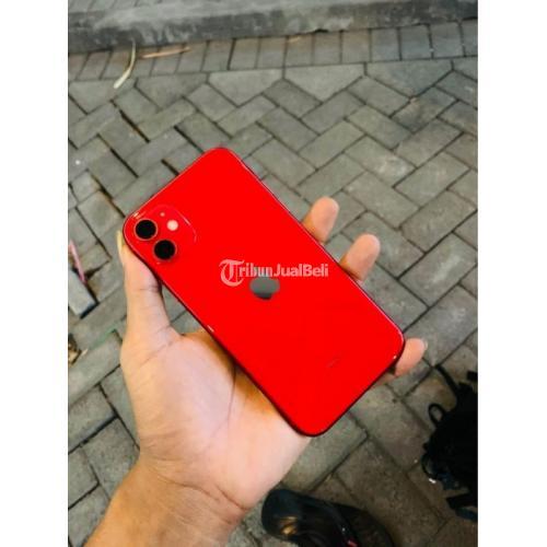 HP Bekas iPhone 11 Red 64GB Resmi iBox Normal Mulus Fullset - Surabaya