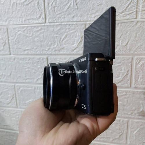 Kamera Bekas Mirrorless Canon M3 Lensa Fix Manual Normal Harga Murah di