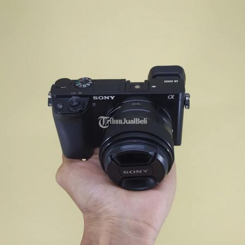 Kamera Bekas Mirrorless Sony A6000 Lensa Fix 33mm Fullset Box Harga