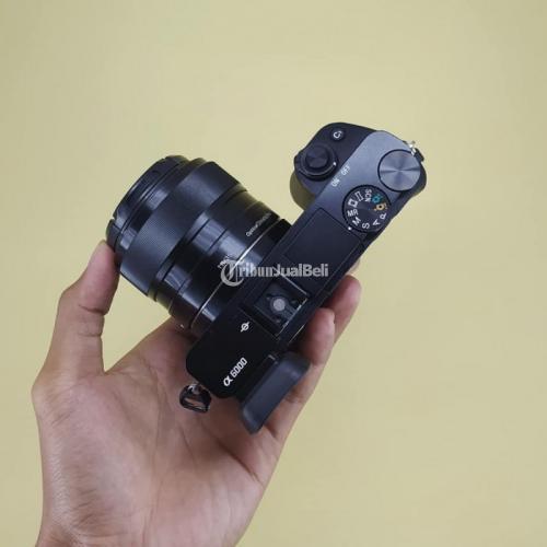 Kamera Bekas Mirrorless Sony A6000 Lensa Fix 33mm Fullset Box Harga