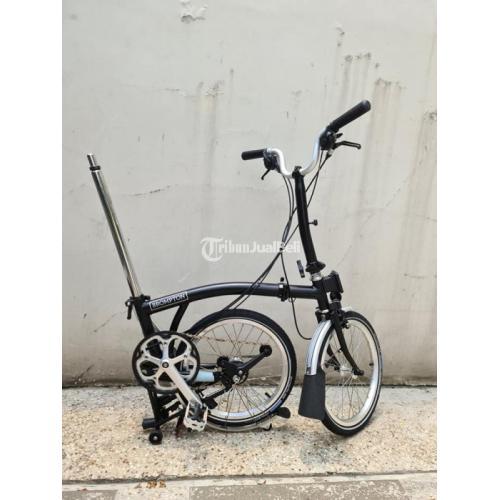 Sepeda Lipat Bekas Brompton M6L Black BNIB Fullset Harga Murah di