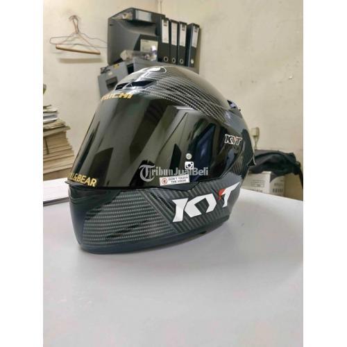 Helm Full Face TT Crot Carbon Size M Second Mulus Visor 2 Harga Murah