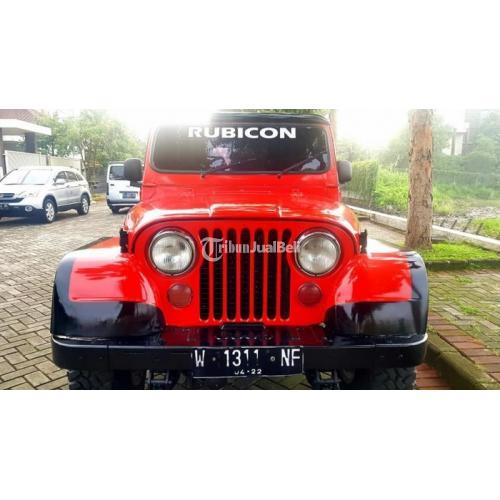 Jeep Cj7 tahun 1985 Asli Diesel Solar 2400 CC AC Dingin Mesin Diesel Plat W Sidoarjo - Sidoarjo